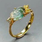 Fashion jewelry Natural Tourmaline Ring 925 Sterling Silver Size 8 /R471644
