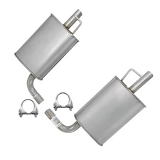 Stainless Steel Pair of Mufflers Exhaust Kit fits: 2013-2019 Ford Flex 3.5L