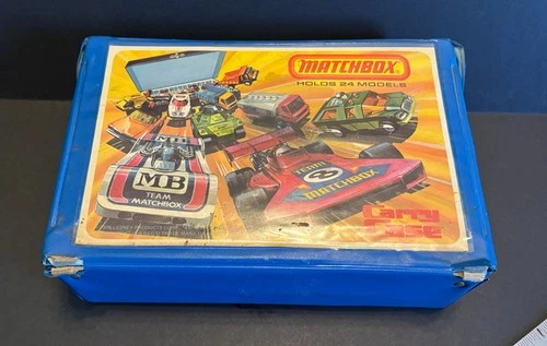 Vintage 1976 Matchbox 24ct Carry Case Lesney Products Team Holds 24 car - READ