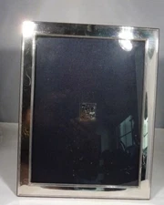 MEDIUM SIZE TIZO STERLING SILVER FRAME W FANCY WOOD BACK