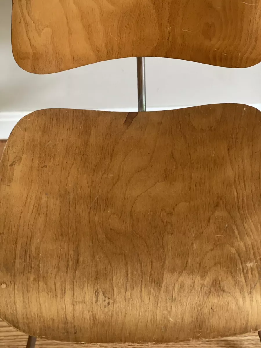 Vintage Eames Dining Chair DCM Molded Plywood Herman Miller eBay