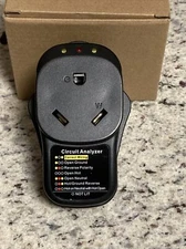 RV Surge Protector 30 Amp Adapter Circuit Analyzer Black HRVP-02