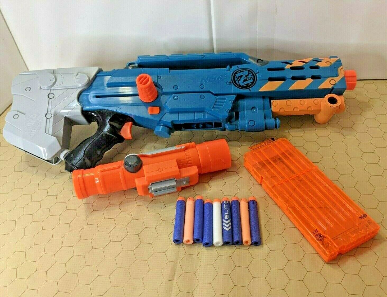  NERF Zombie Strike ZED Squad Longshot CS-12 Blaster