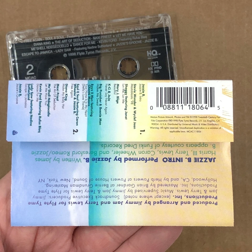 HOW STELLA GOT HER GROOVE BACK 90s Cassette Tape BOYZ II MEN MARY J BLIGE Foto 4 de 4