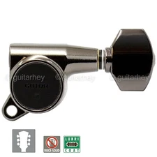 NEW Gotoh SG381-07 Tuners Keys SMALL Buttons Set Tuning Keys - 3x3 - COSMO BLACK