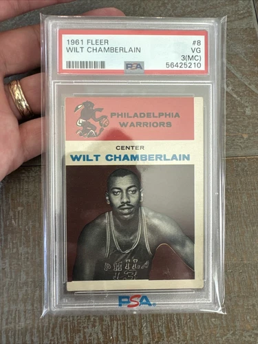 1961 Fleer #8 Wilt Chamberlain PSA 3 (MC) Beautiful