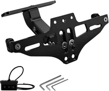 Motorcycle Fender Eliminator with LED Light CNC License Plate Bracket Universal