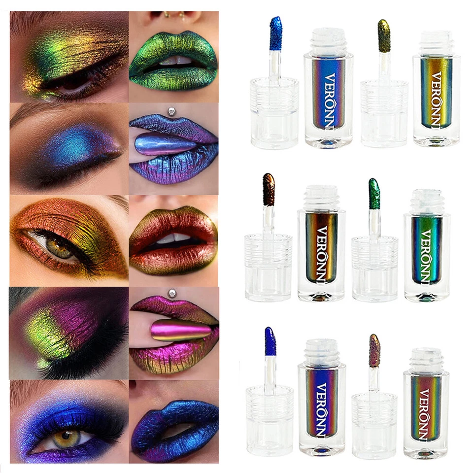 Hot Chameleon Liquid Eyeshadow Gradient Color Powder Glitter Makeup Eye Shadow ∂ - Image 3 of 4