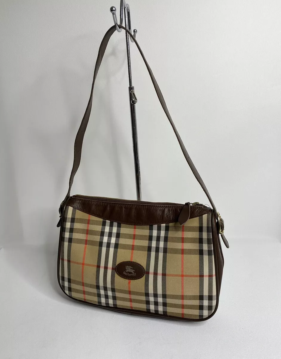 Vintage Burberry S Nova Check Shoulder Bag