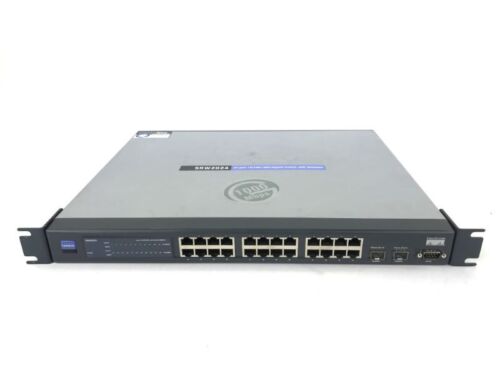 Lot of 2 Cisco SRW2024P 24 Port PoE Small Business Managed Network Switch zq - Picture 1 of 3