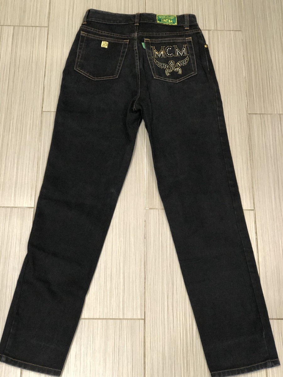 Vintage Women's MCM Jeans De Luxe Black Denim Jeans Sz 30 | eBay
