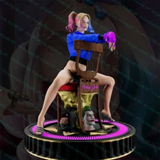 1/24 Scale Harley Quinn Girl Nsfw Uncolored Unassembled Resin Model Toy Kit