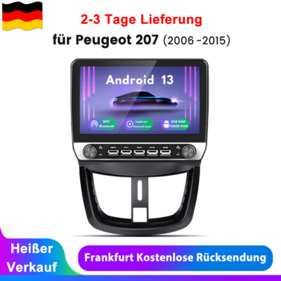 8-Kern Android 13 Carplay Autoradio Für Peugeot 207 CC 2006-2015 GPS Navi 6+128G