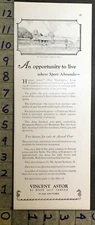 1928 SPORT BEACH CLUB HARBOR LONG ISLAND REAL ESTATE VINCENT ASTOR AD FDA286