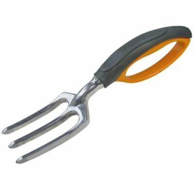 Amtech Deluxe Garten Handgabel Aluminium Klinge Jäten Komfortgriff Gartenarbeit 