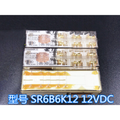 1pc SCHRACK SR6B6K12 Power Relay 12VDC 12Pin 8A 250VAC