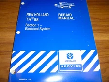 New Holland TR88 Combine ELECTRICAL SYSTEM SCHEMATIC Service Manual 40008601b