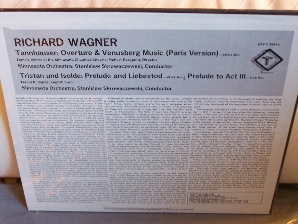 Wagner Orch Love Scenes Minnesota Orch Skrowaczewski Turnabout QUAD STILL SEALED - Image 2 of 2