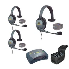 Eartec UPMX4GS3 3-Person Full Duplex Wireless Intercom w/ 3 UltraPAK & Max4G ...