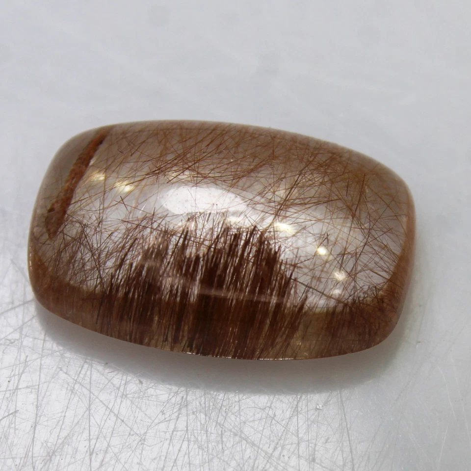 Natural Red Rutile Quartz Cabochon In Cushion Shape 10.80 Carats 18x11x6 mm - Image 2 of 4