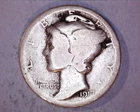 1917-D Mercury Head Silver Dime ~ **211-6