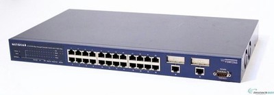 NetGear FSM726S 24-Ports 10/100 2 Gigabit Ports 2 Gibic Ports Stackable Switch