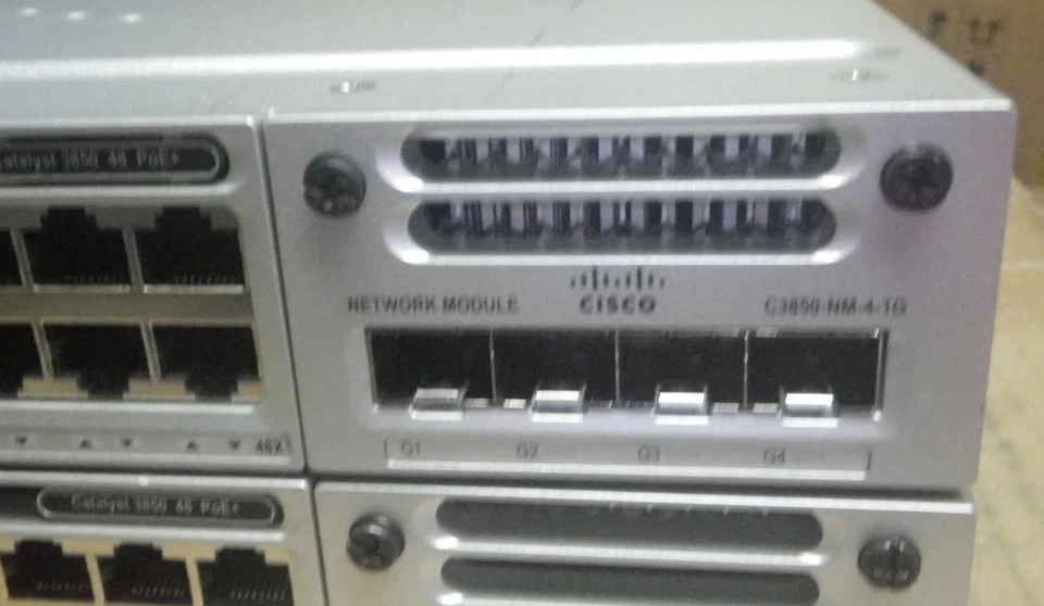 New Cisco WS-C3850-48T-L Switch PWR-C1-350WAC NM-4-1G 1-YR Warranty! - Image 2 of 4