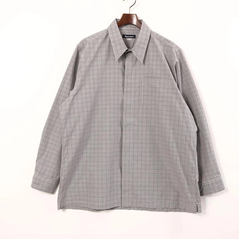 Camisa a Cuadros Aquascutum x Thomas Mason 2XL Gris A Cuadros Manga Larga Envío Gratis Foto 2 de 4