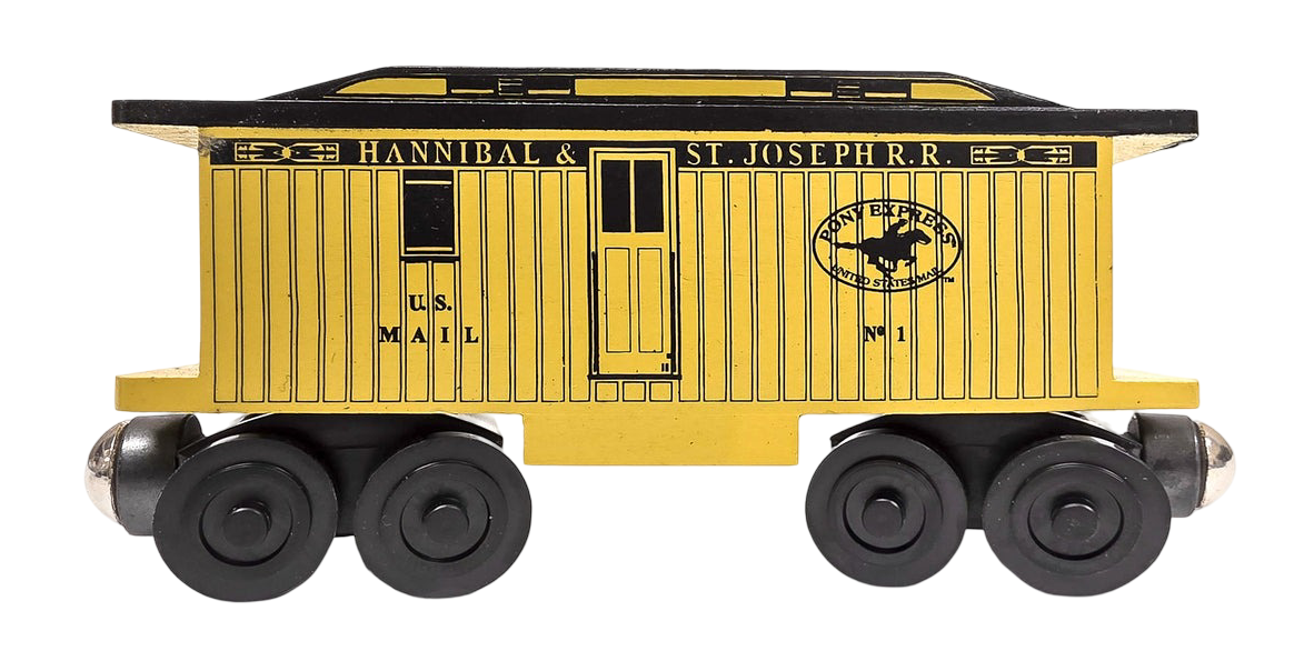 Whittle Shortline Pony Express Mail Sorting Car Wooden Train