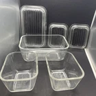 Pyrex Clear Glass Refrigerator Set 6 Piece Vintage