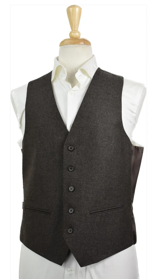 Traje de 3 piezas Givenchy para hombre polar lana 2-BTN frente plano doble ventilación 42 R como nuevo Foto 3 de 4