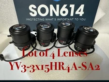 Lot 4 Fujinon YV3-3x15HR4A-SA2 CCTV Lenses 15-50mm 1.3 MP D/N IR Aspheric TESTED