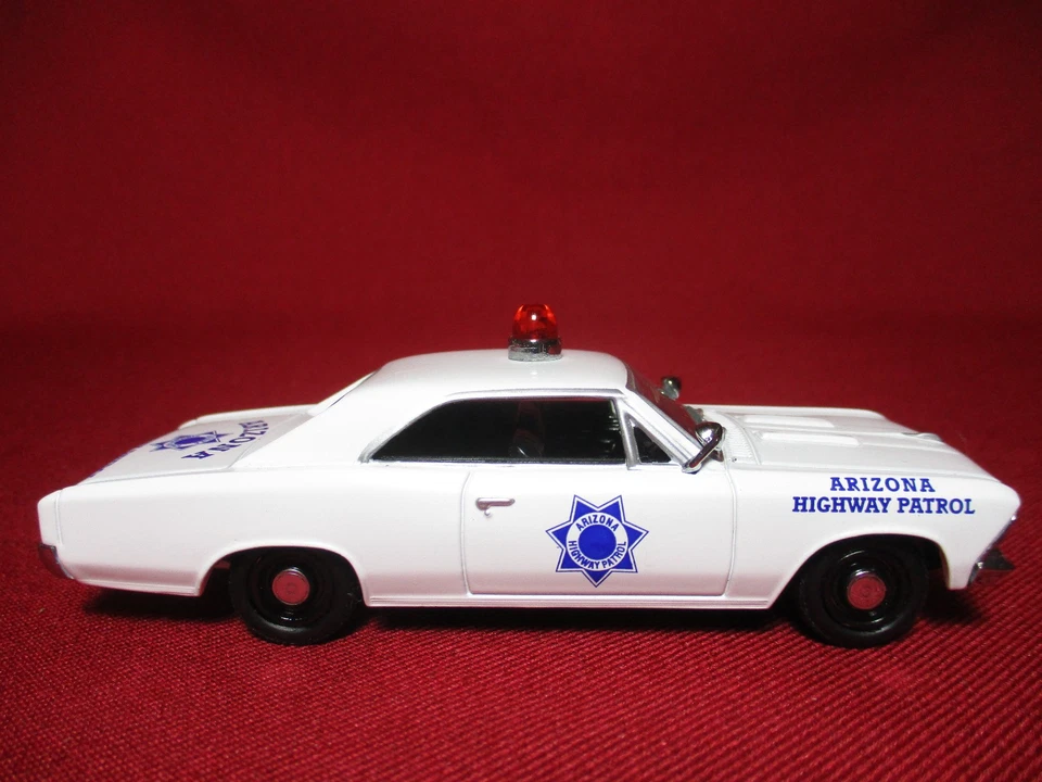 1:43 1966 Chevy Chevelle Arizona Highway Patrol Matchbox USA State Police Car - Image 4 of 4