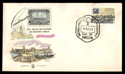 Mayfairstamps Argentina FDC 1958 Stamp Centenary Buenos Aires First Day Cover aa