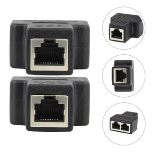 2 Pcs Connecteur de câble Internet Connecteurs de Splitter Ethernet Joint