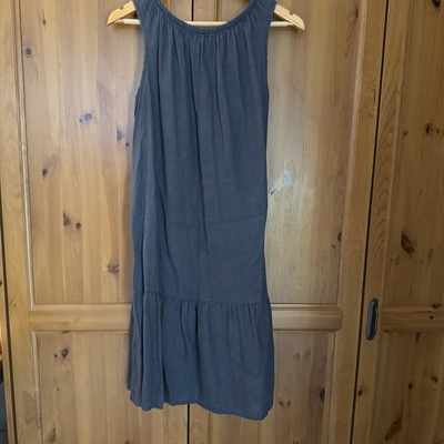 chinese dress ladies ByTiMo - Linen Shirt Dress Dusty Blue main image 0