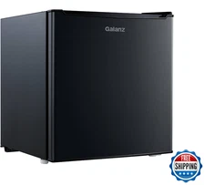 Galanz 1.7 Cu ft Single Door Mini Fridge GL17BK, Black, New