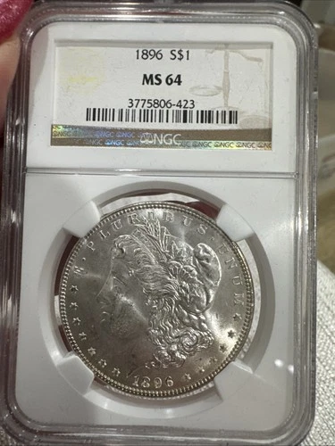 1896 Morgan Silver $1 Coin MS64 NGC