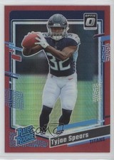 2023 Panini Donruss Optic Rated Rookie Red Hyper Prizm Tyjae Spears #297 0hb3