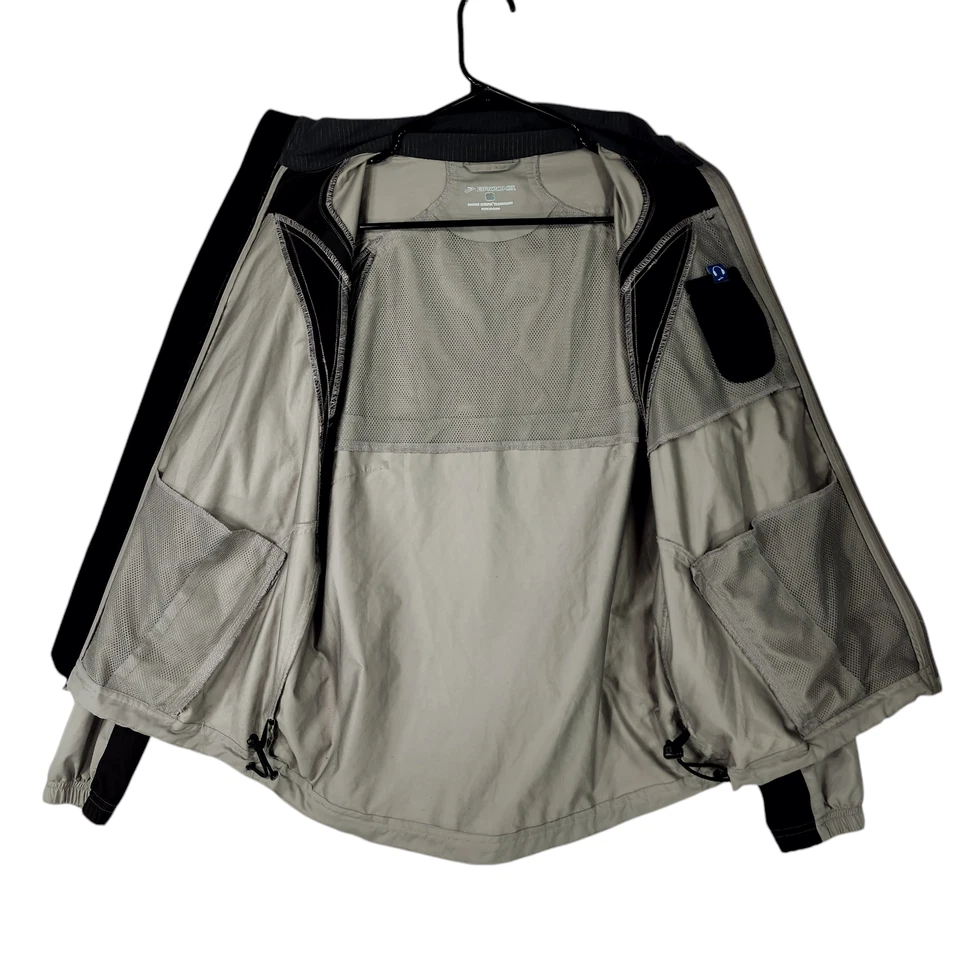 Chaqueta para correr Brooks XS para hombre gris negra reflectante para correr resistente al viento ventilada Foto 3 de 4