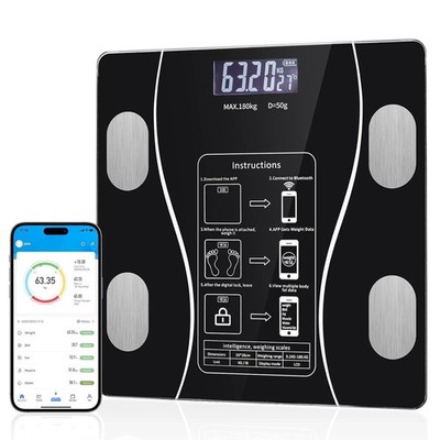 Digital Body Weight Scale   Smart Bathroom Scale with Step-On Tech, 400 lbs