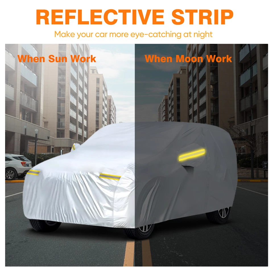 For FORD EXPLORER Full SUV Car Cover Waterproof Breathable Rain Dust UV Protect - Image 3 of 4