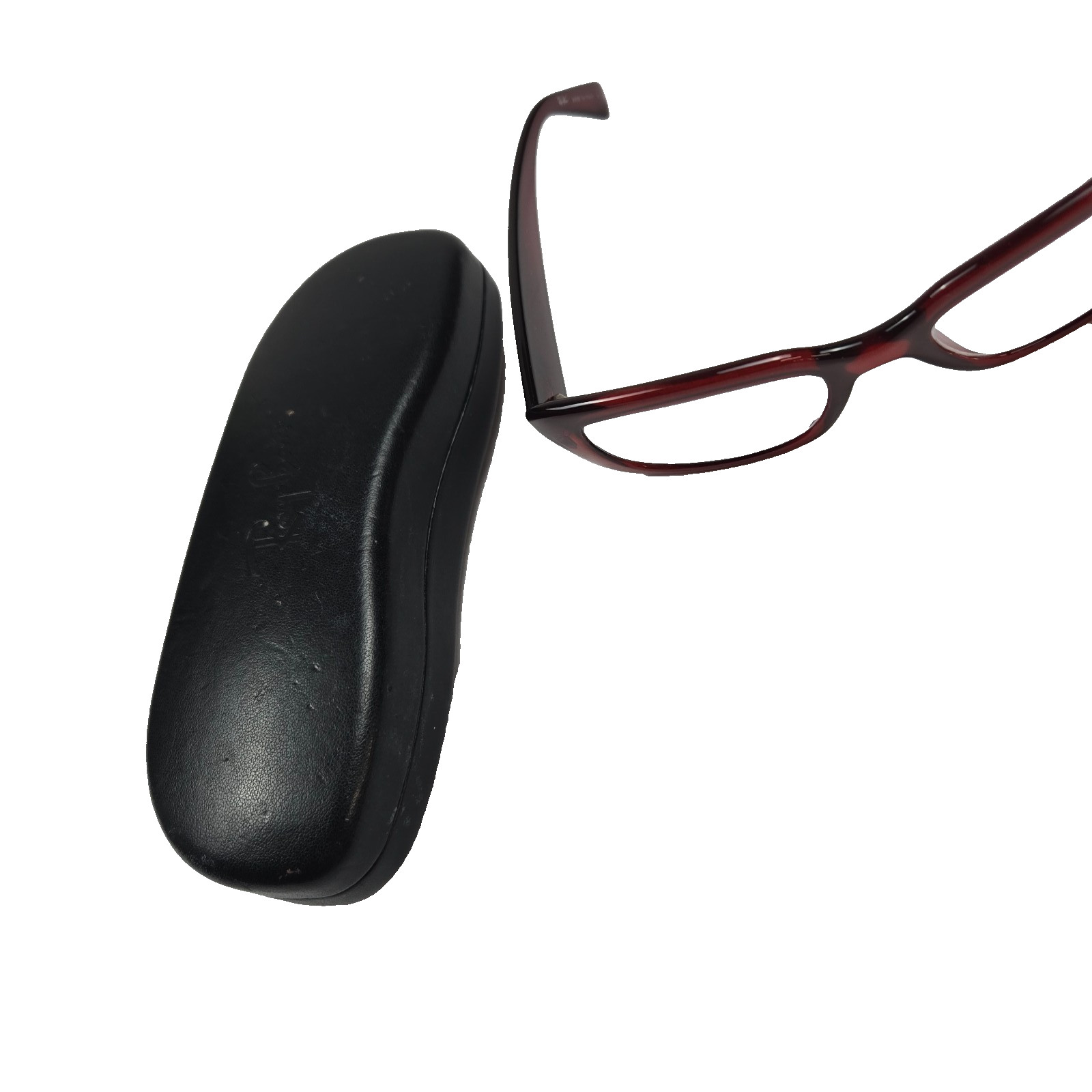 Ray Ban Burgundy Rectangular Glasses Frames Italy… - image 8