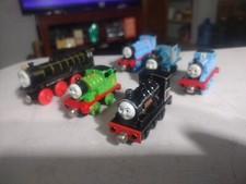 Thomas  Friends Wooden Railway Magnetic Metal Trains Engines Tenders Lot Of 6