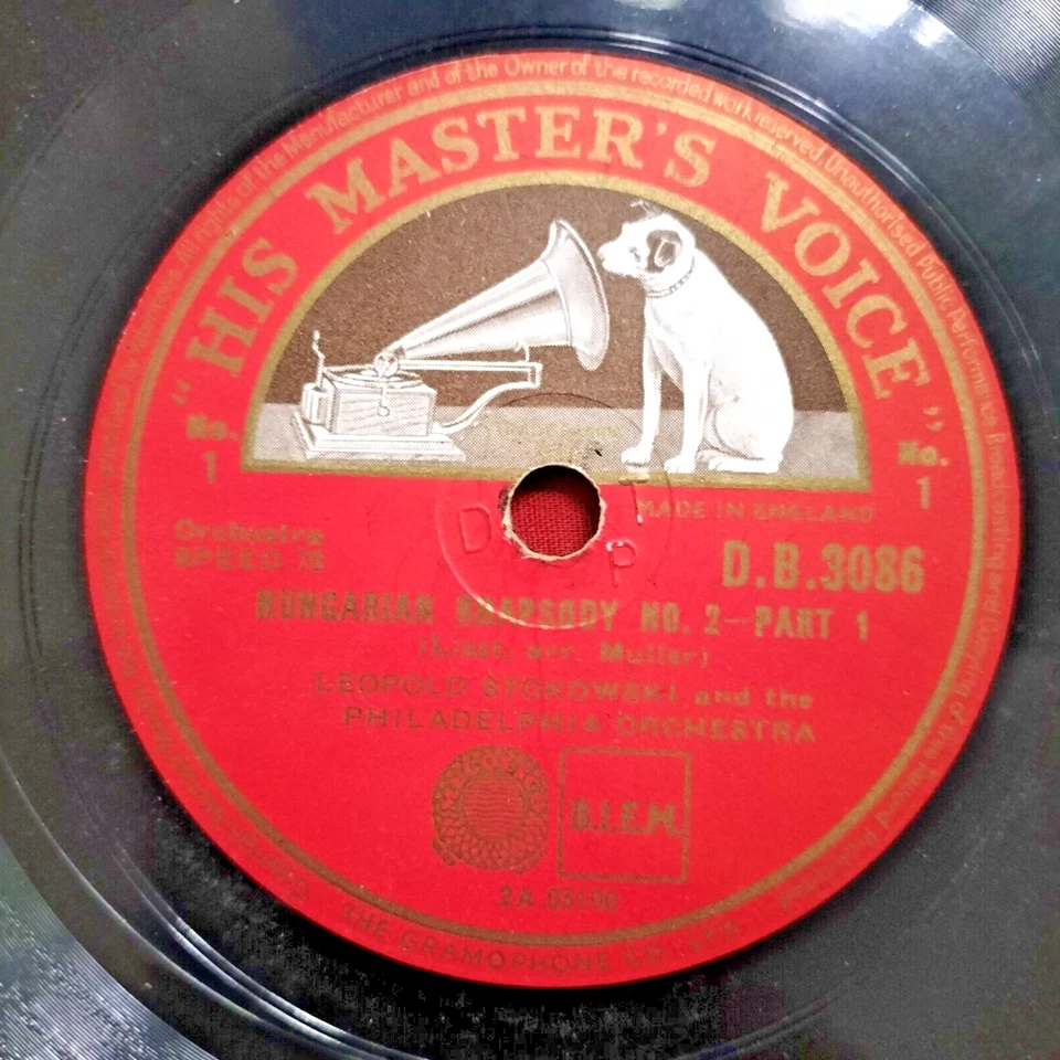 Leopold Stokowski & the Philadephia Orchestra. Hungarian Rhapsody No. 2. 1937 - Image 4 of 4