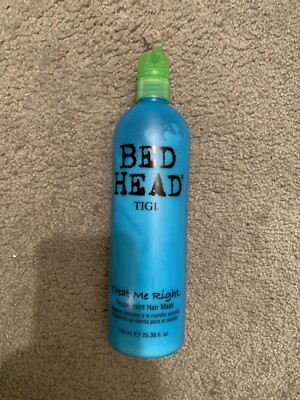 TIGI BED HEAD TREAT ME RIGHT PEPPERMINT MASK WITH PUMP  LARGE  25.36 OZ/750 ML