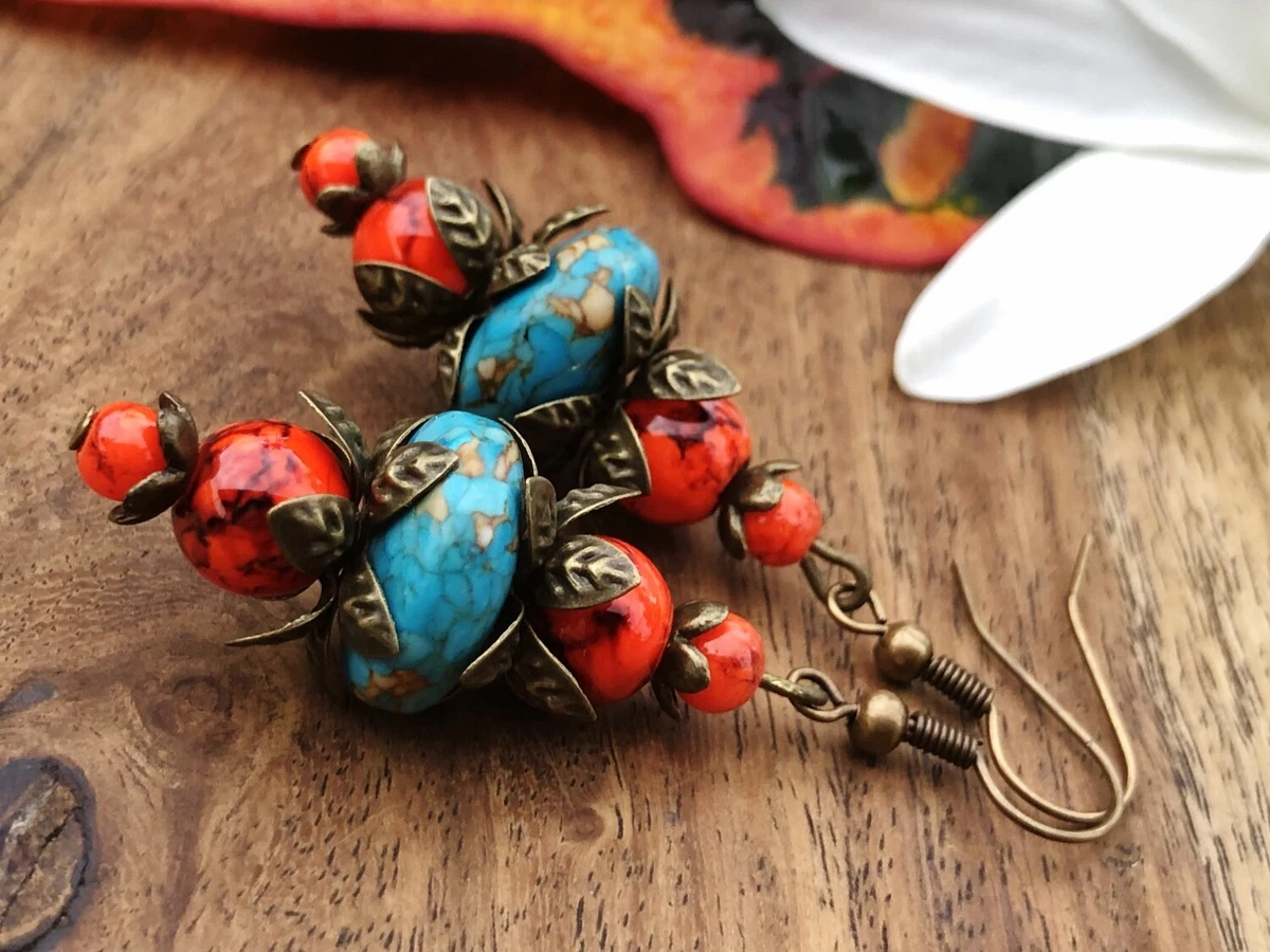 Handmade clearance turquoise earrings
