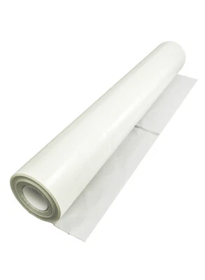 HANDELSKÖNIG 2 Rollen Baufolie 4 m x 50 m 100 my transparent 200m² Bauplane Abdeckfolie 100my