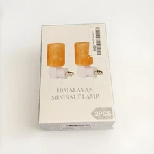 Syntus 2 pk Himalayan Mini Salt Lamps Plug In Outlet Air Purifying