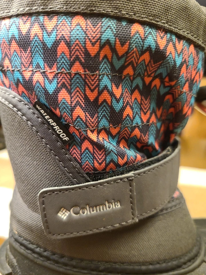 Columbia напечатано Twin тундра водонепроницаемый девочки зимние/снег ботинки размер 9 - Изображение 4 из 4